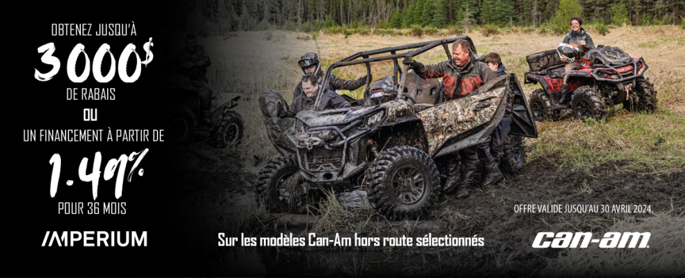 Canam off road avril 2024