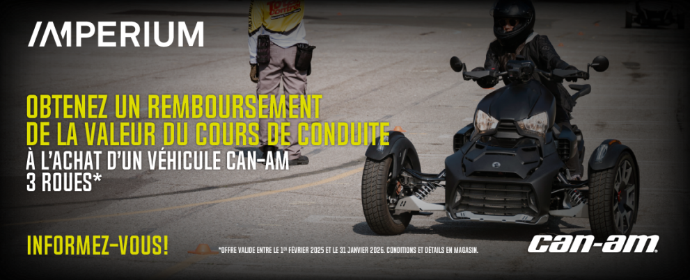 Programme d’Éducation à la conduite 3 roue Can-Am
