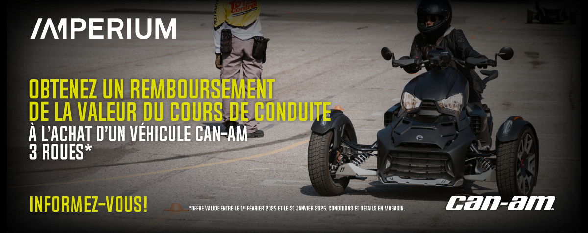 Programme d’Éducation à la conduite 3 roue Can-Am